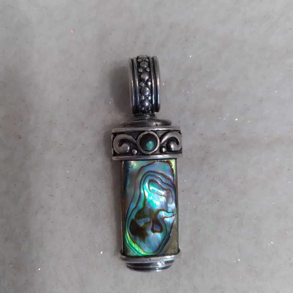 .925 Sterling silver Abalone pendant